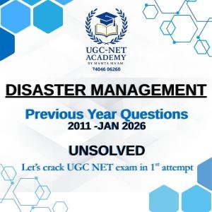 Disaster Management (PYQs)